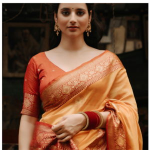 DH FAB Embellished, Embroidered Bollywood Georgette Saree